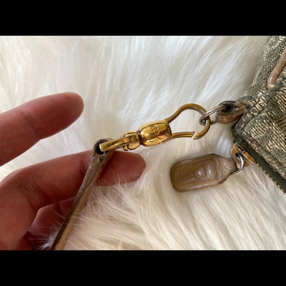 Authentic vintage Dior green trotter mini saddle with coin bag - Picture 3 of 15